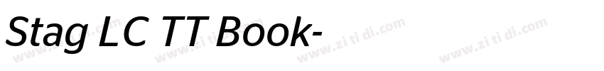 Stag LC TT Book字体转换 Stag LC TT Book字体转换